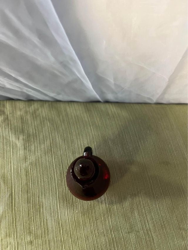 Vintage Red Avon glass cruet bottle image 2