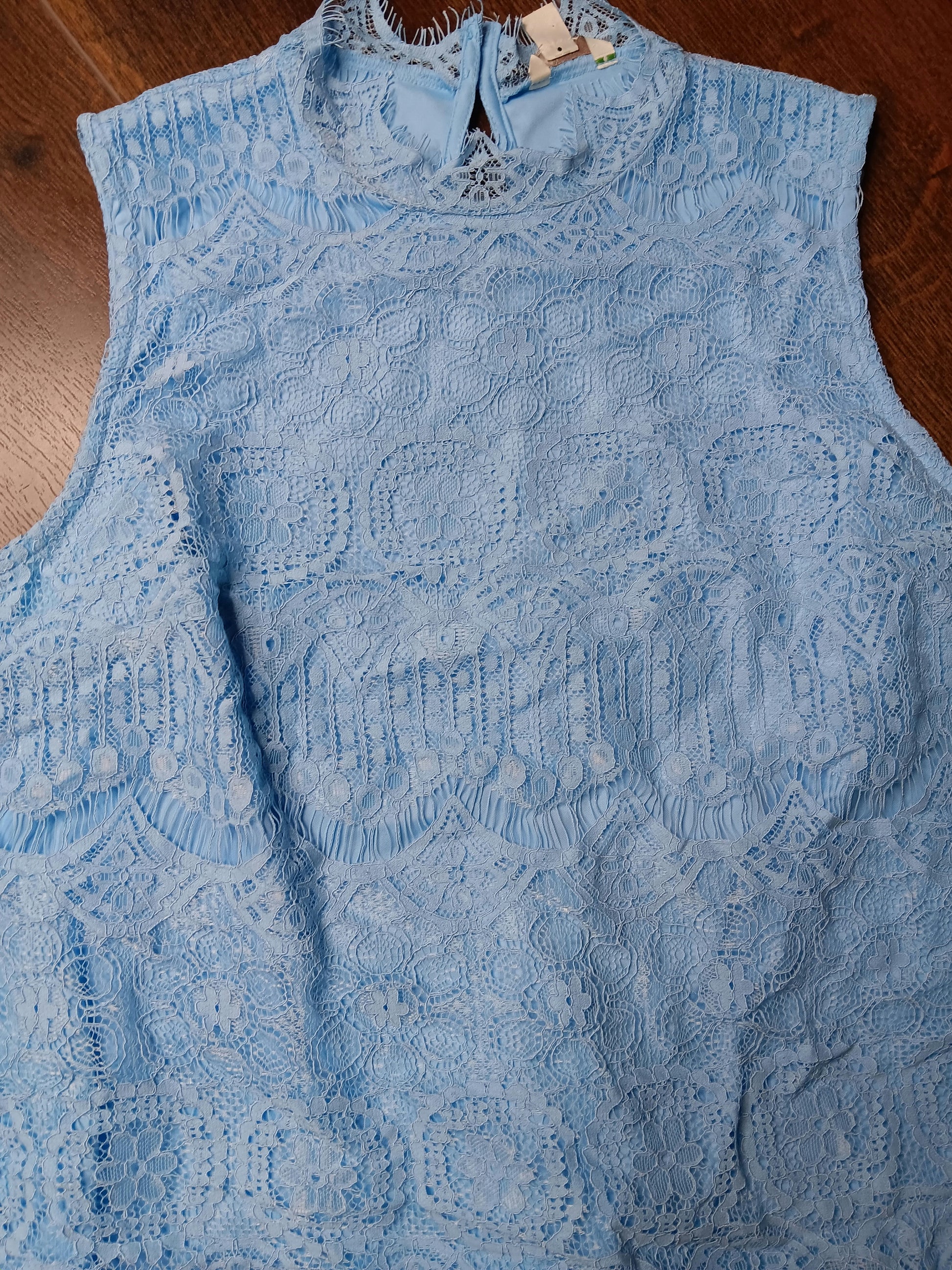 Powder blue blouse size Large image 3