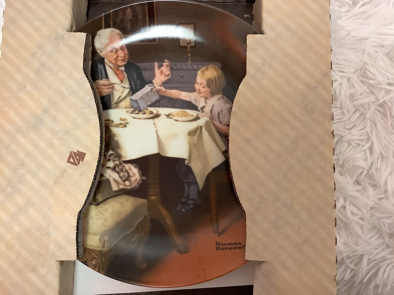 Norman Rockwell “the gourmet” plate image 4