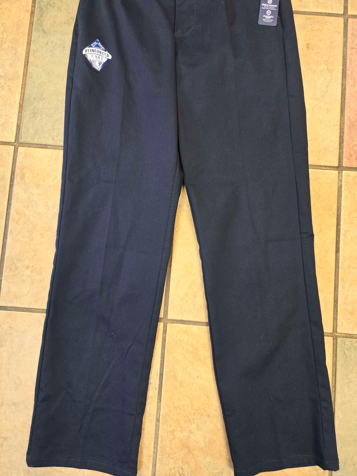 Izod pleated blue stretch pant Size 18 NEW WITH TAG image 2