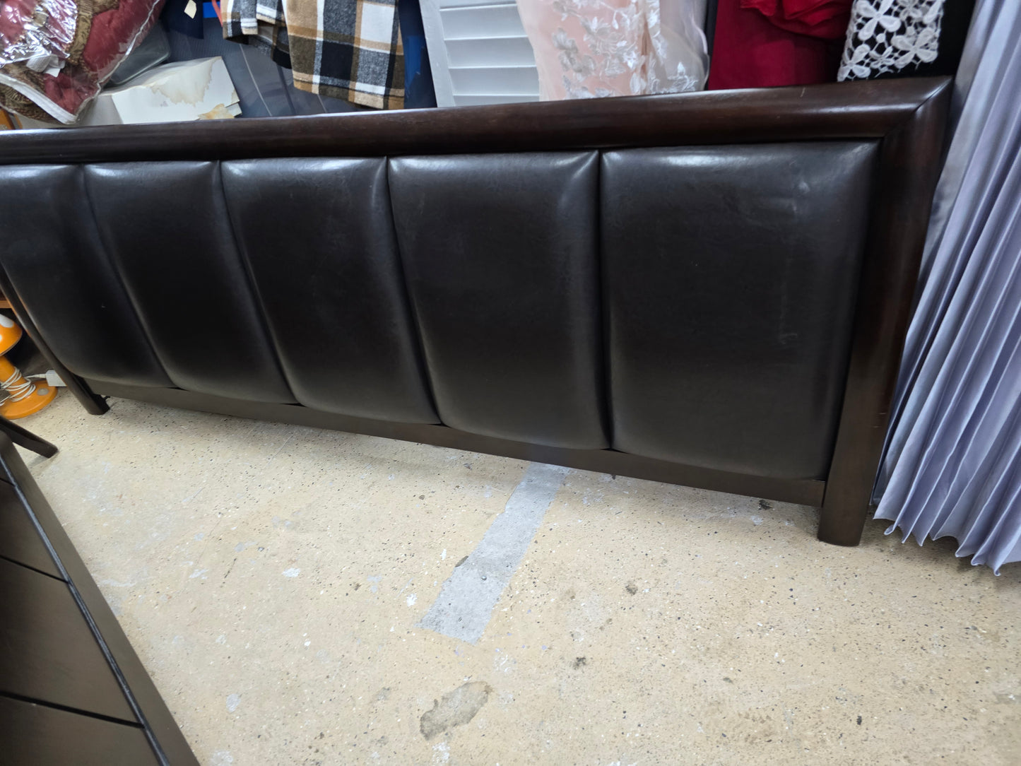 King bed frame headboard footboard side rails image 4