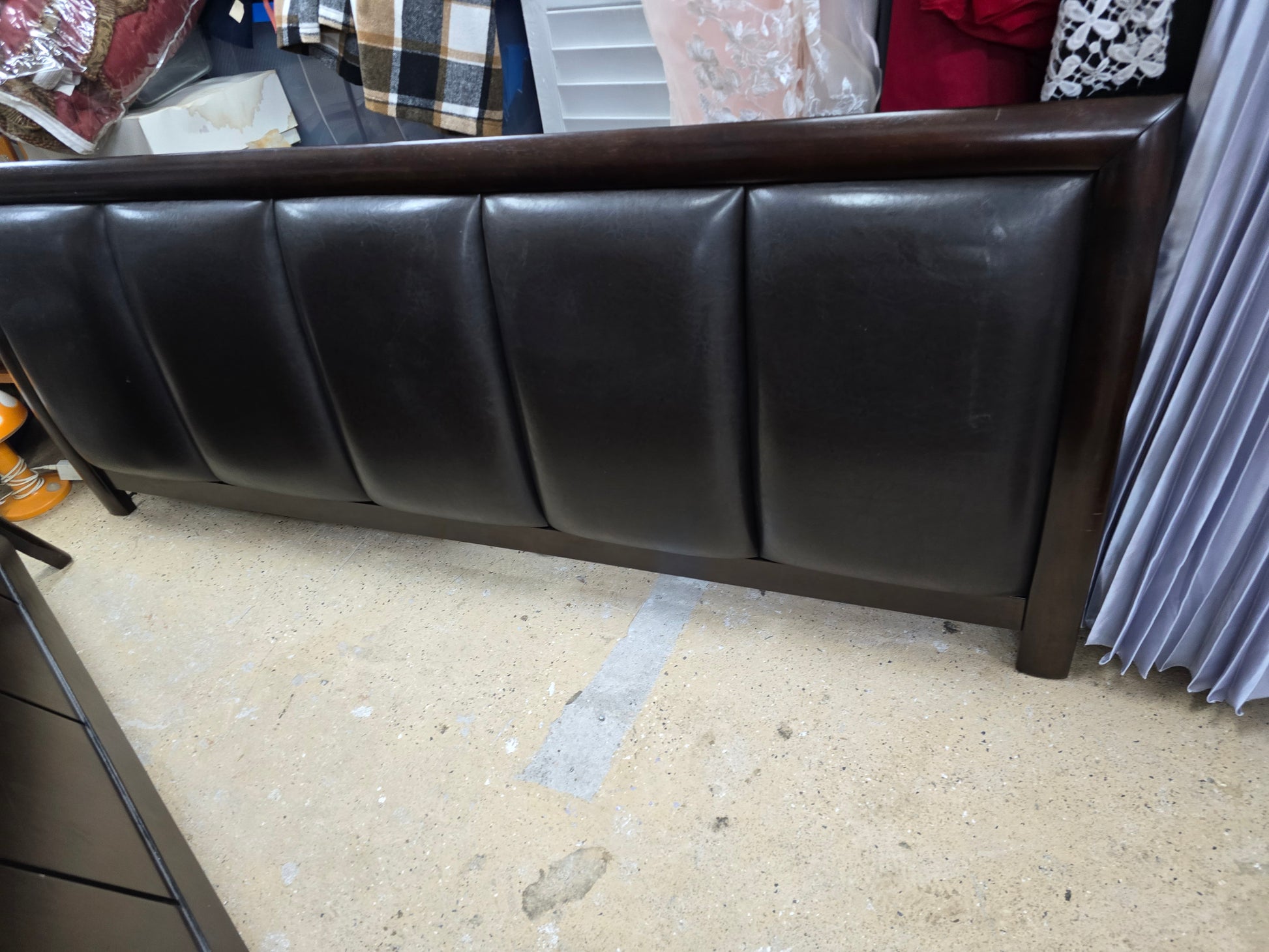King bed frame headboard footboard side rails image 4