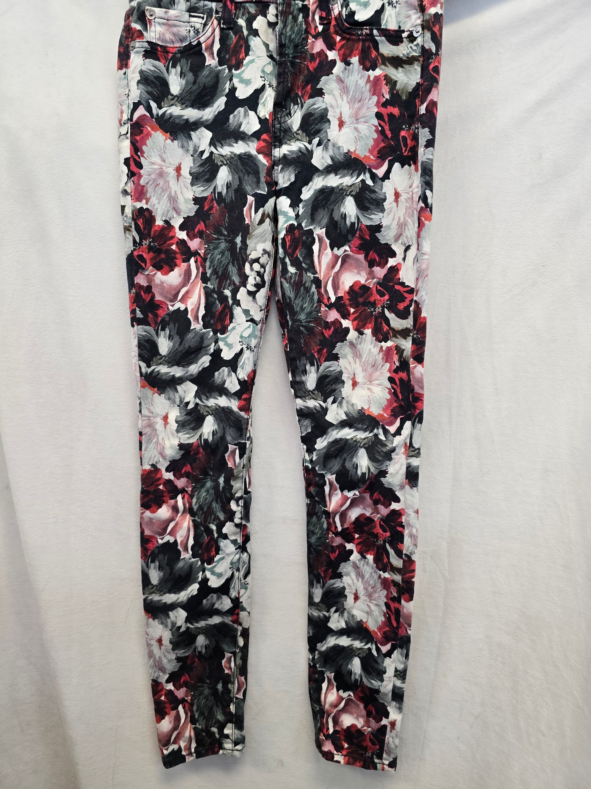 For all mankind floral pants size 28 image 1