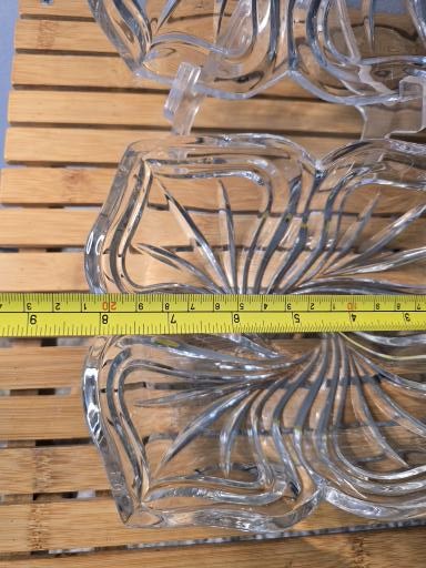 Vintage Clear Glass Candy Dish Set – Set of 2 image 4