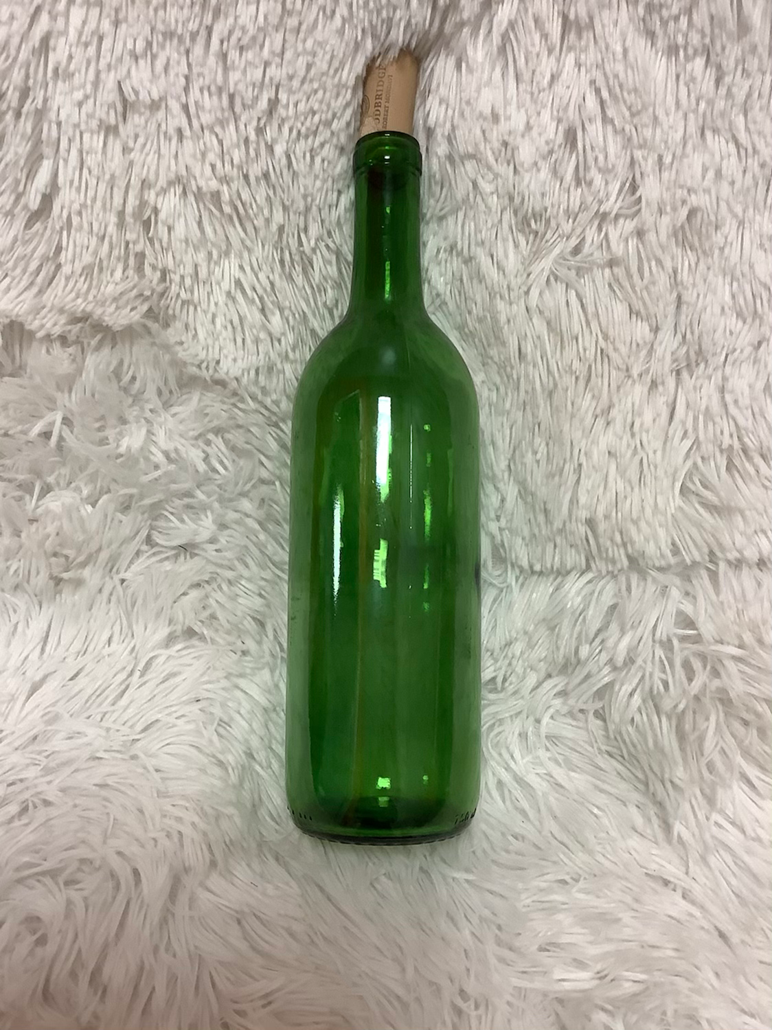 Dark green wine bottle decor image 2