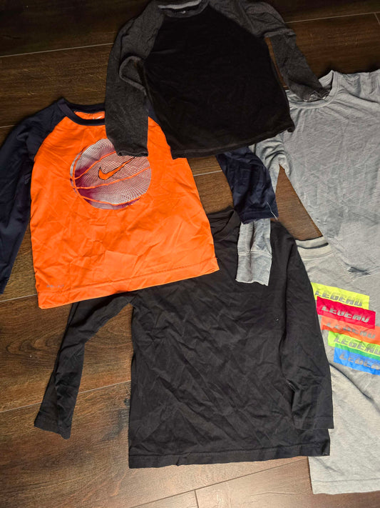 Set of 5 long sleeve boy shirt size 6 image 1