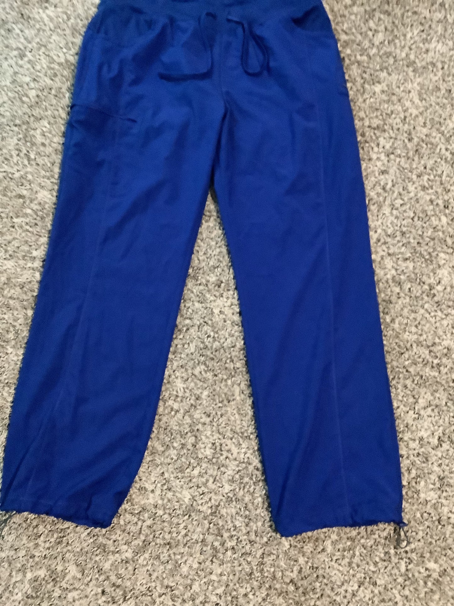 Royal Blue scrub pants size XL image 1