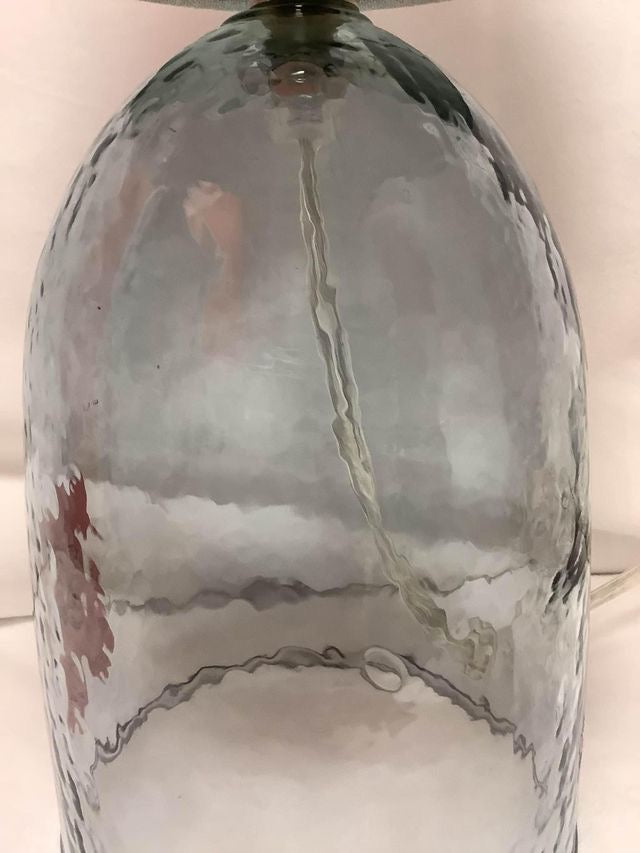 Light Blue Glass Lamp image 3
