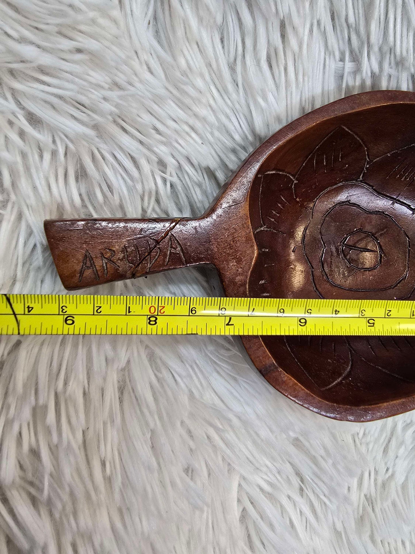 Hand carved wooden dish image 9