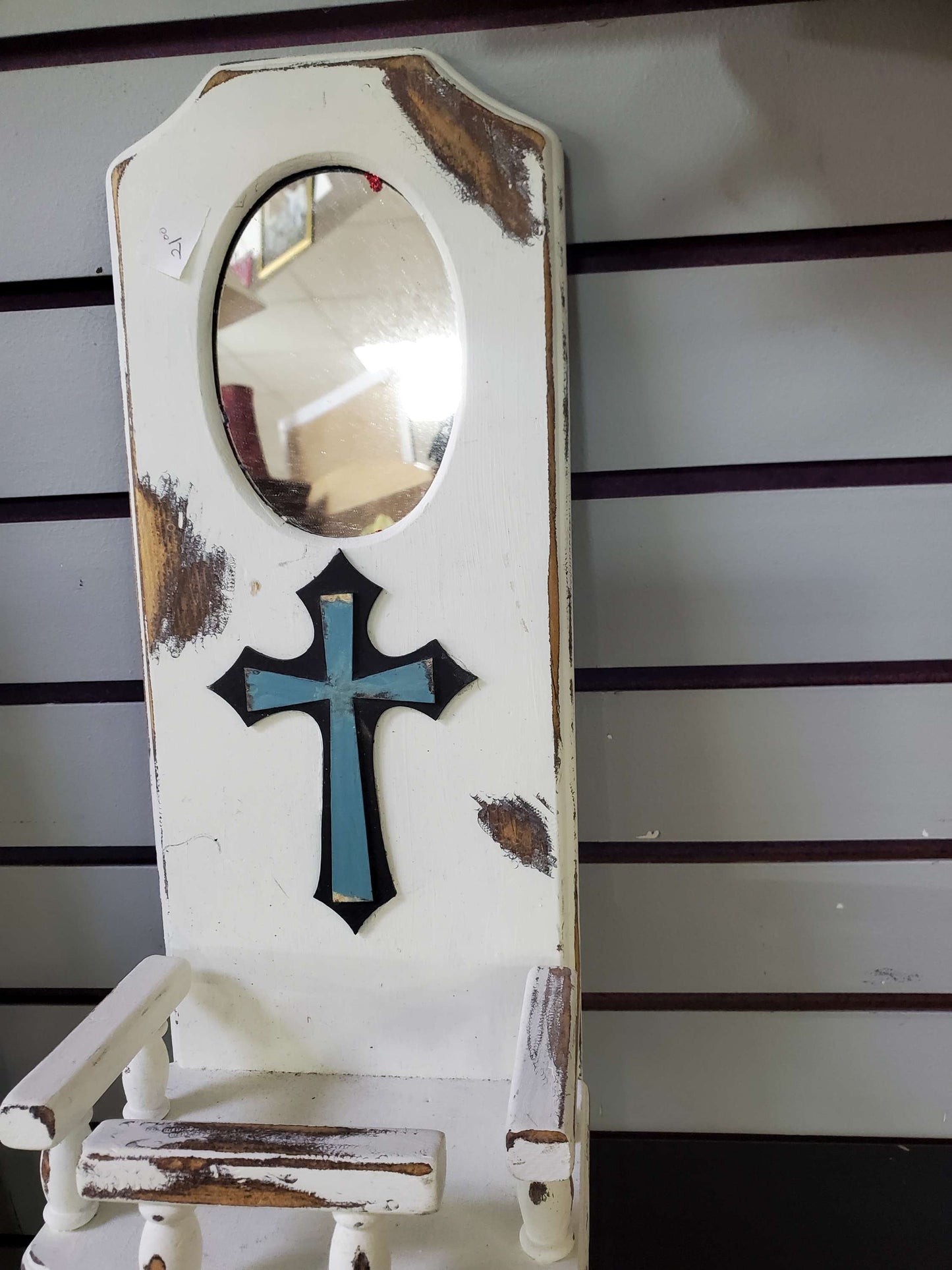 Hand made hanging Farmhouse mirror image 2