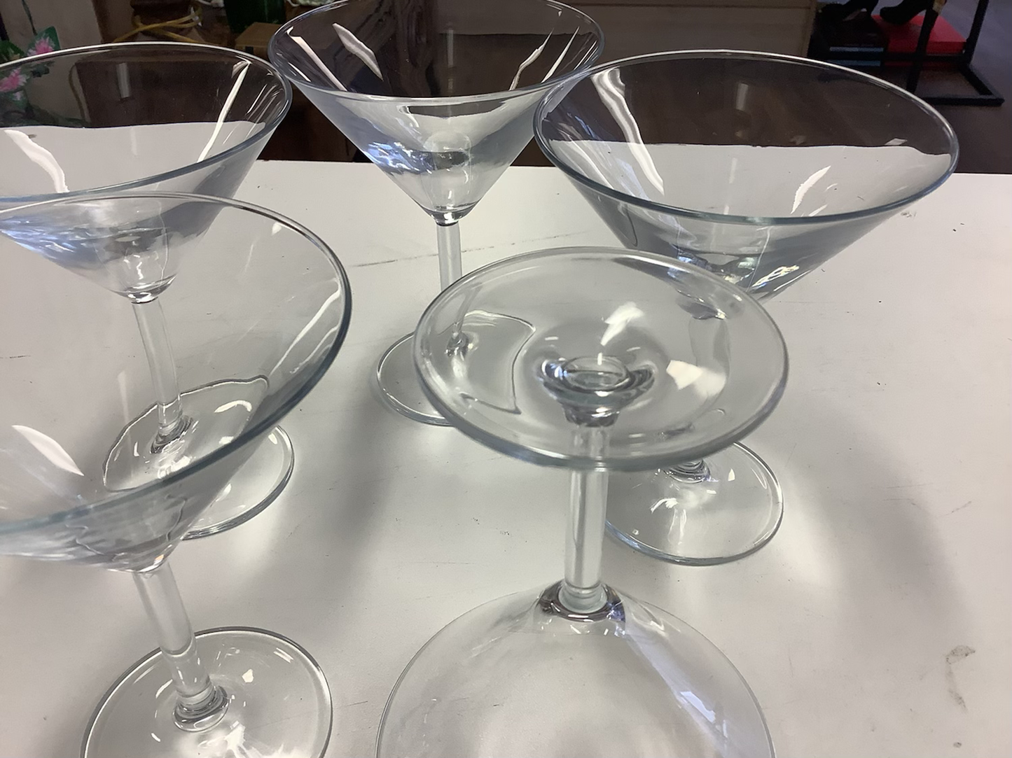 Martini glasses set of five image 1
