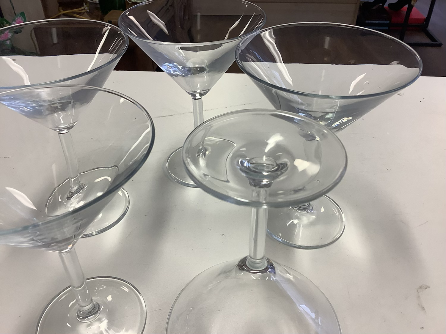 Martini glasses set of five image 1