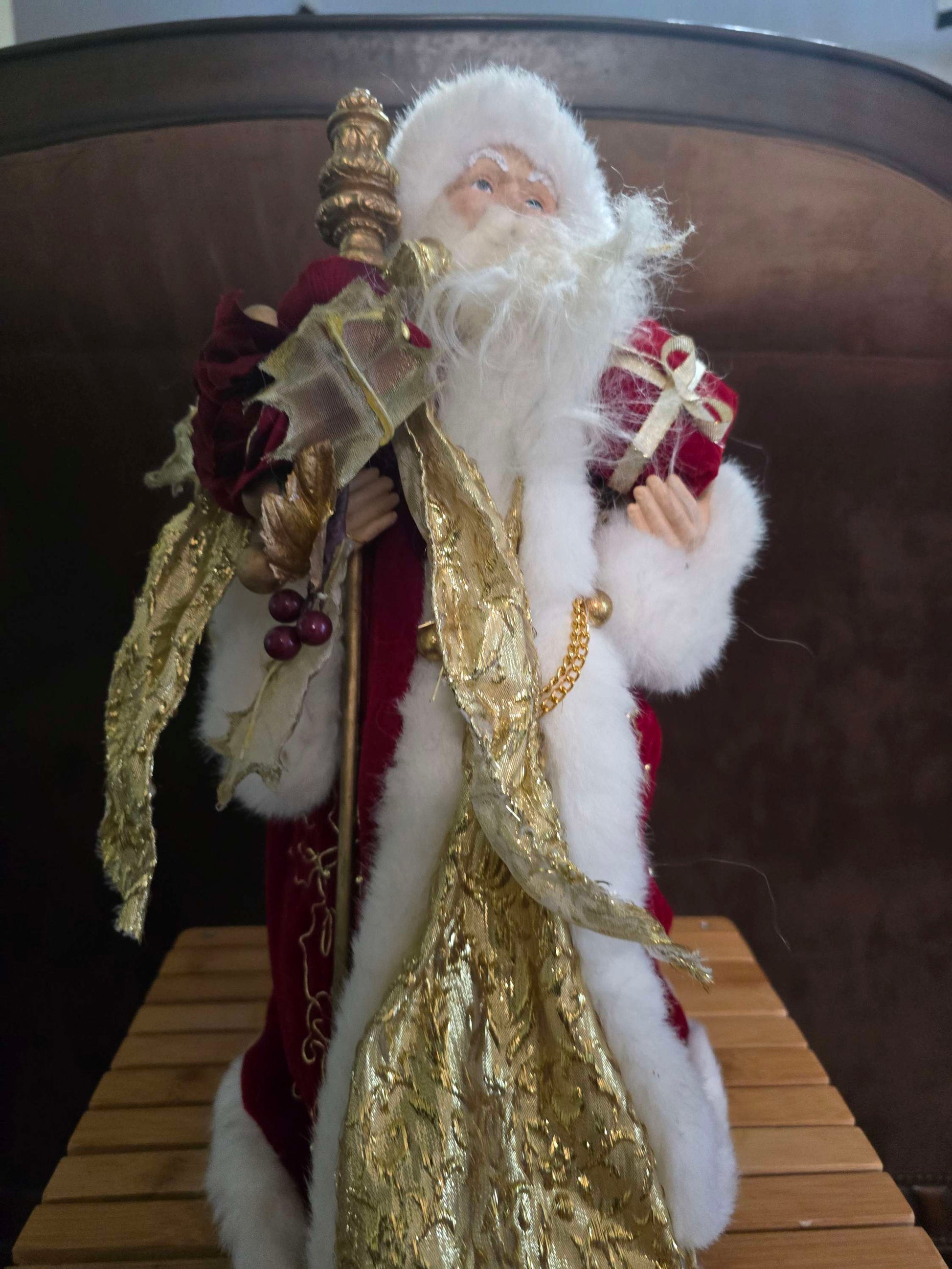 Santa tree topper 16inch image 0