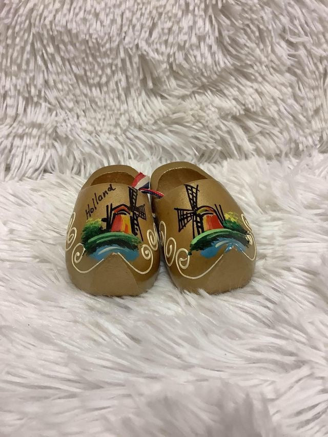 Vintage Clog Holland Wooden Shoe Souvenir image 0