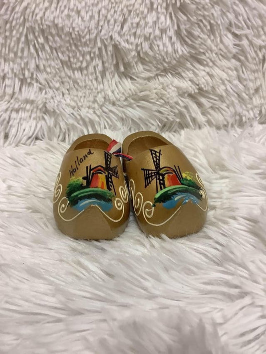Vintage Clog Holland Wooden Shoe Souvenir image 0
