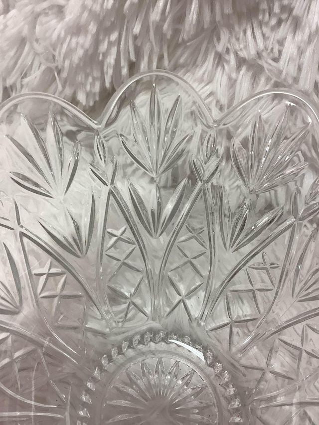 vintage clear glass bowl image 4