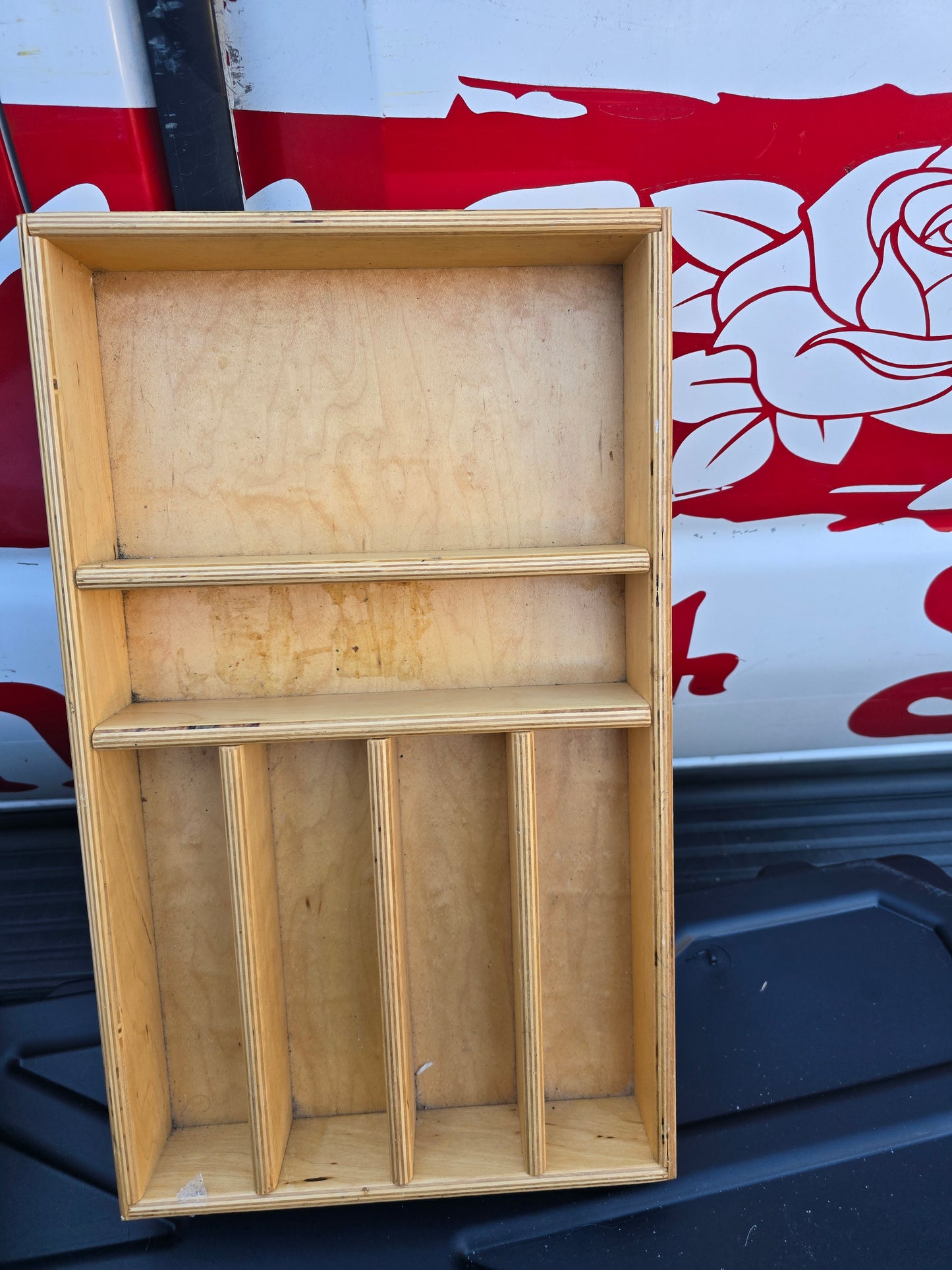 Wooden utensils holder 21x12 image 0