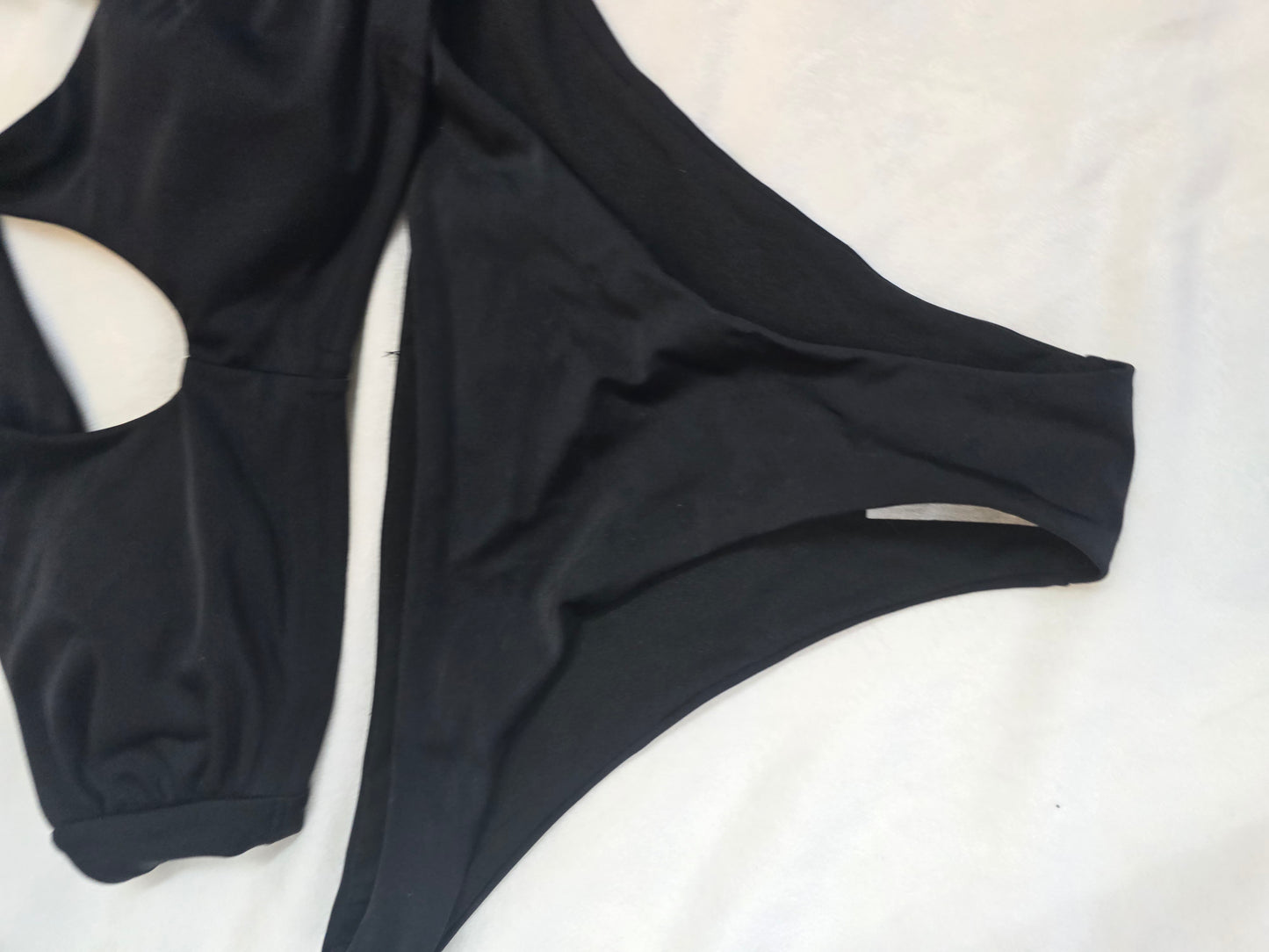 2 piece black swimsuit size small image 5