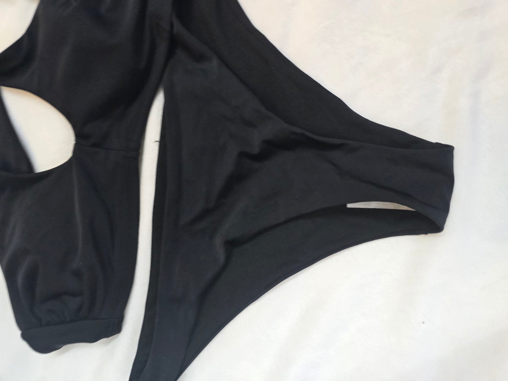 2 piece black swimsuit size small image 5