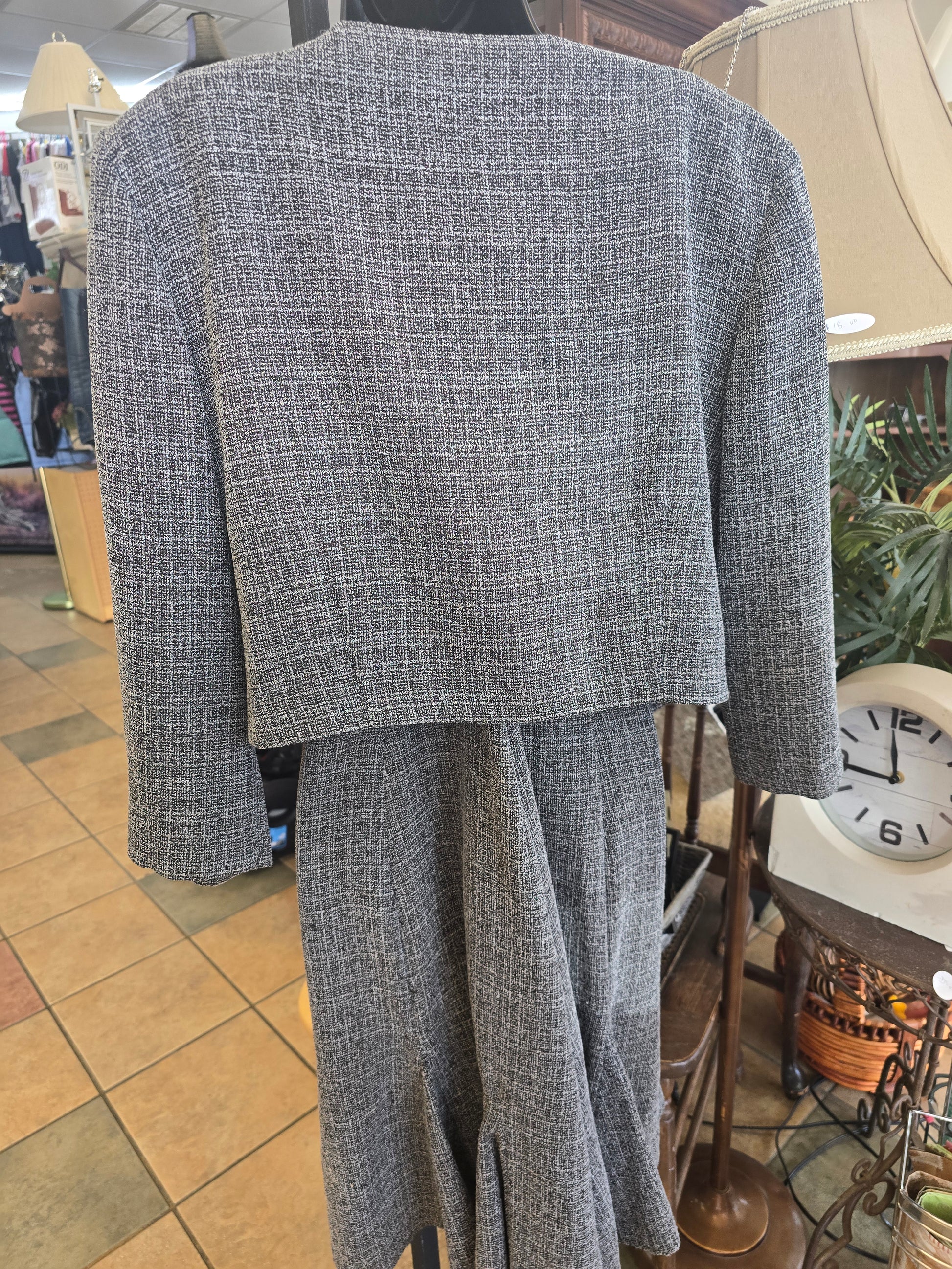 2 piece gray dress size 16 image 5