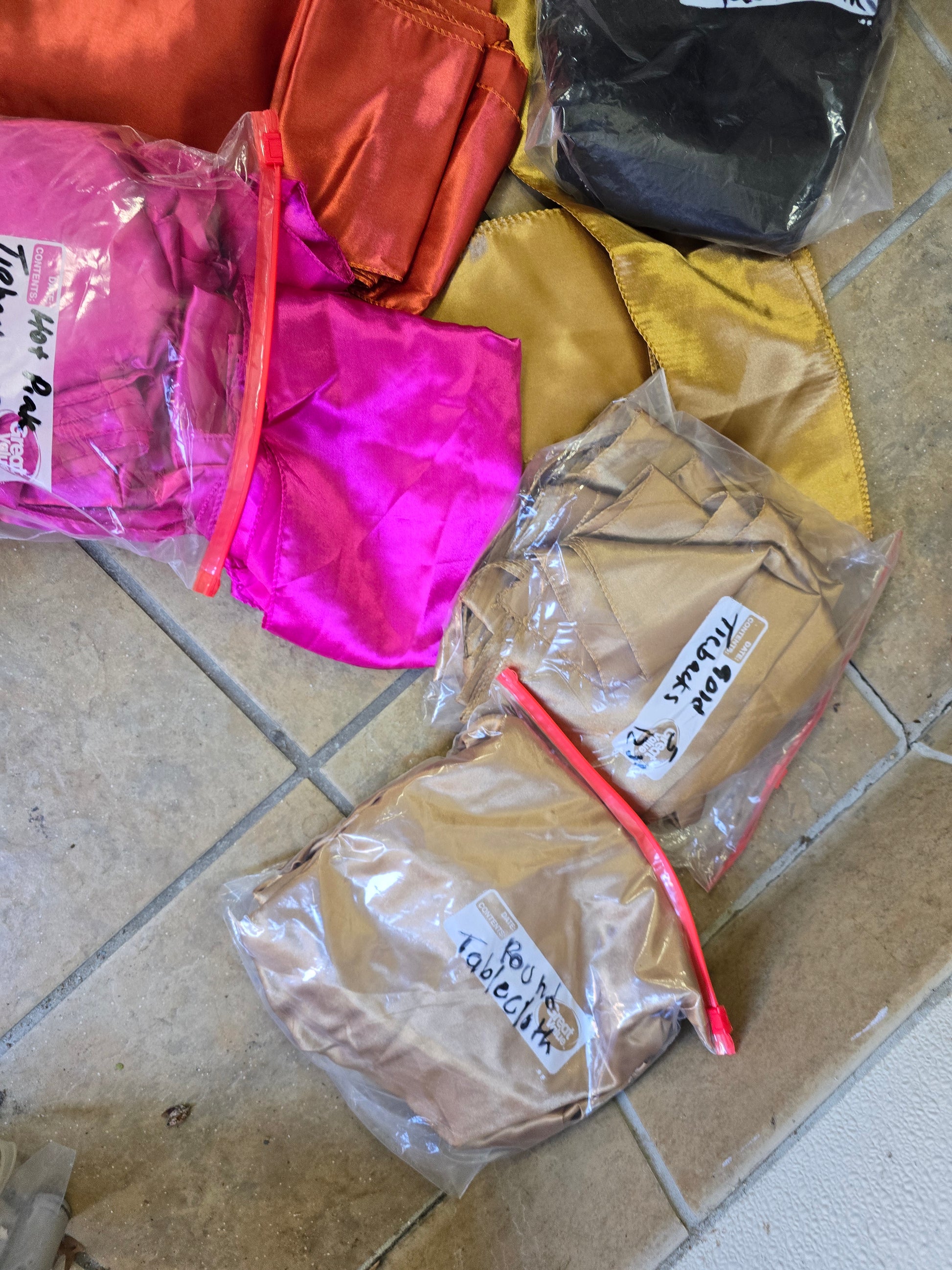 Satin Chair Bow Sash and table clothes (over 100) image 2