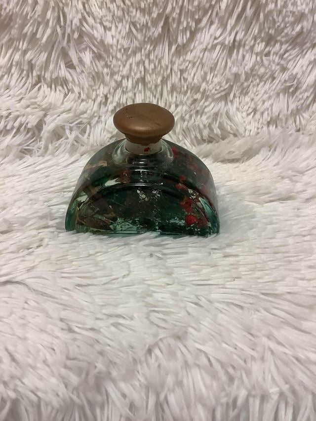 Decorative Bottlefilled with flowers and gold leaf image 0
