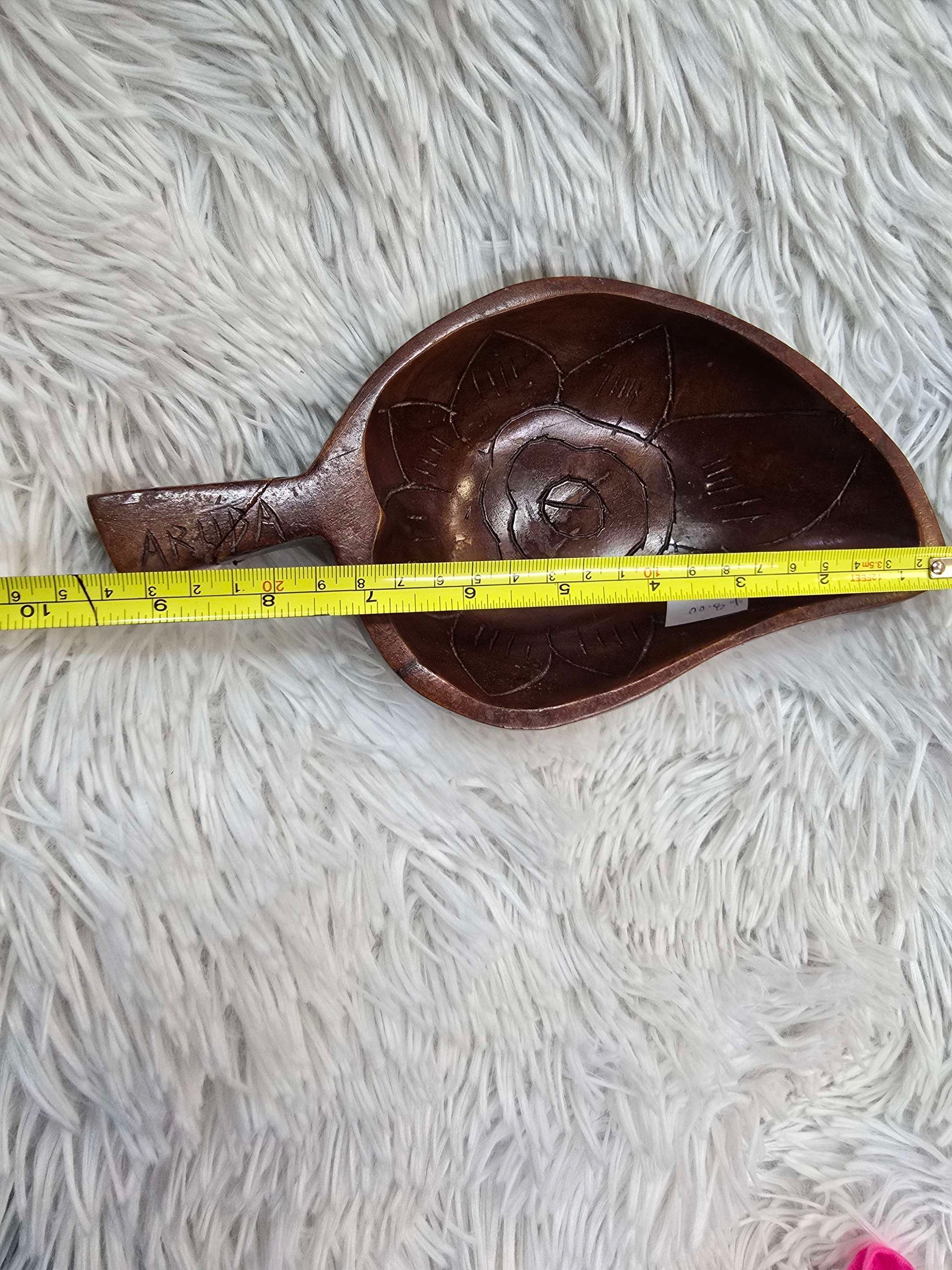 Hand carved wooden dish image 10