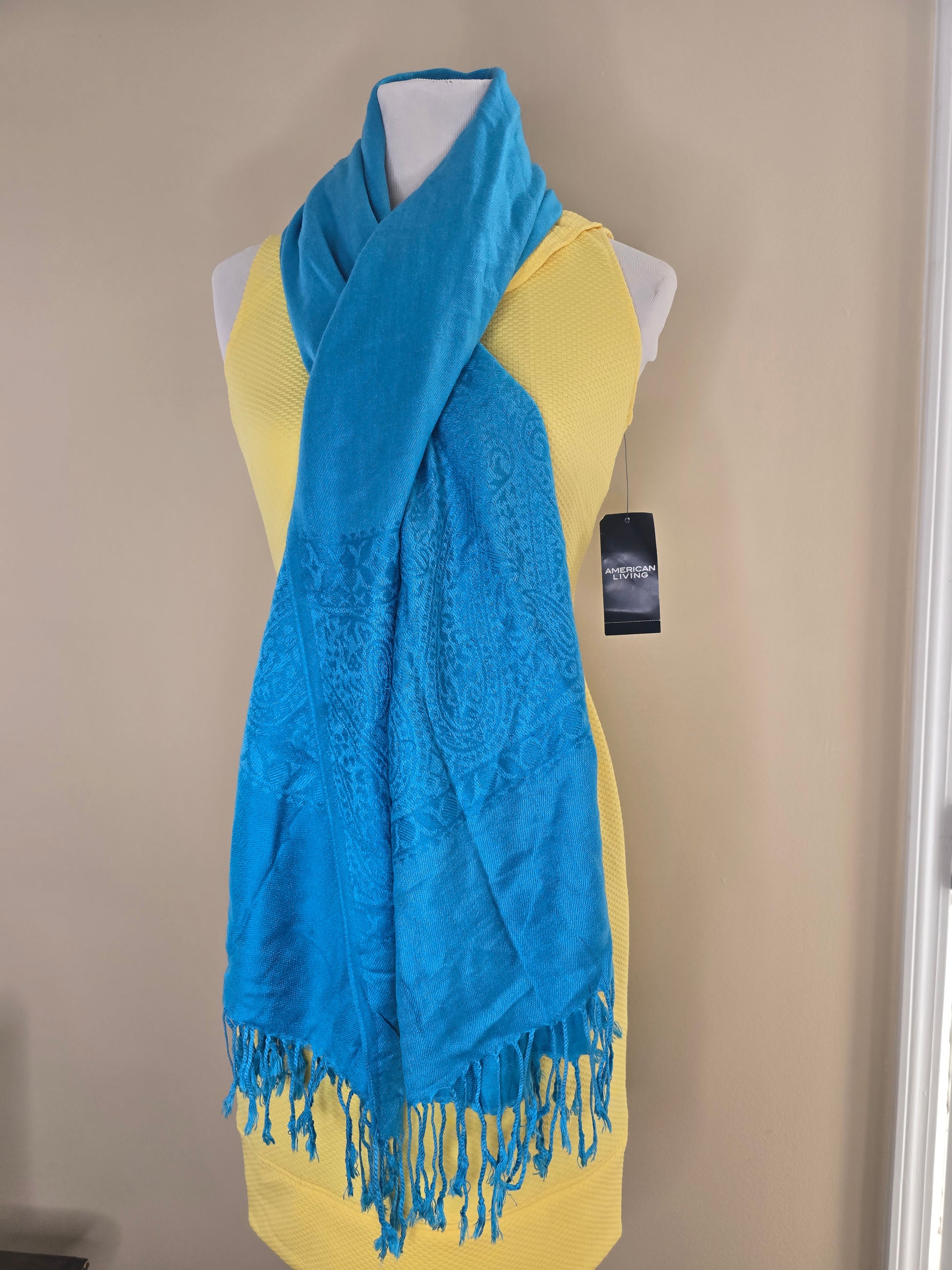 Blue scarf image 7