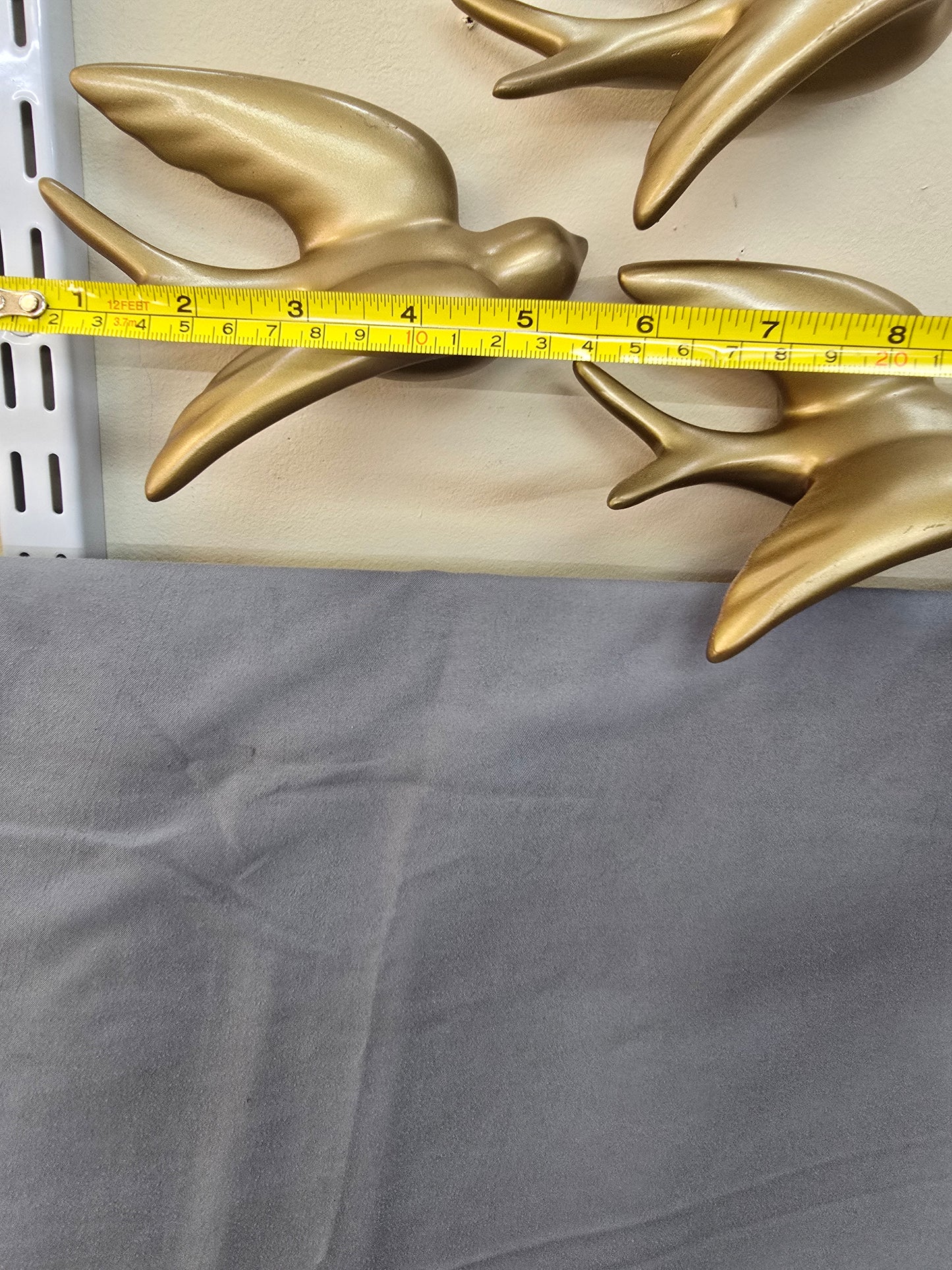 Set of 3 gold color wall decor birds image 5