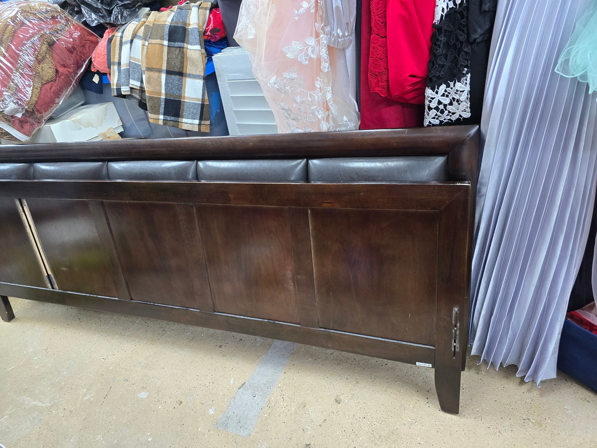 King bed frame headboard footboard side rails image 5