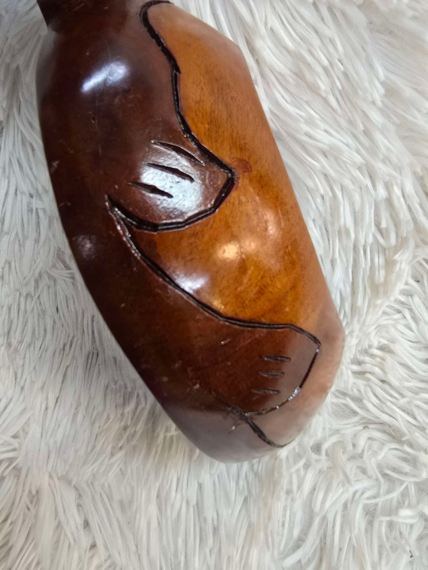 Hand carved wooden dish image 6