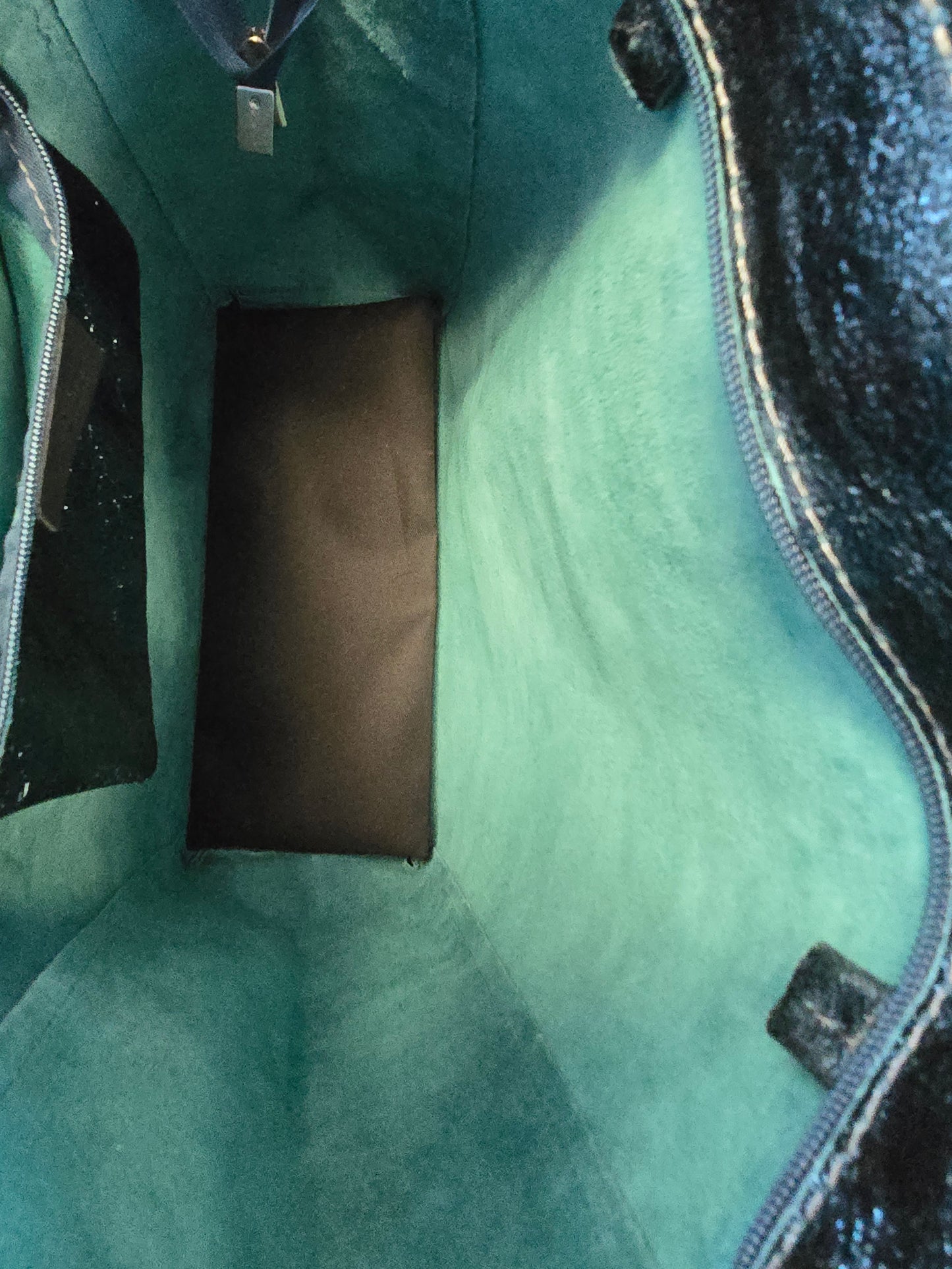 Blue tote bag/purse image 4