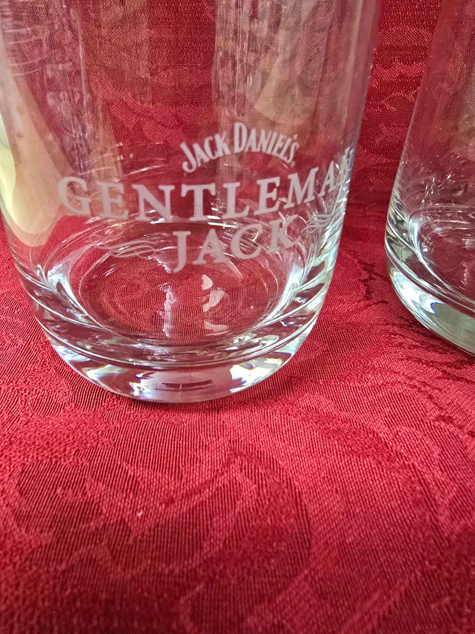Pair Jack Daniel whiskey glass image 6