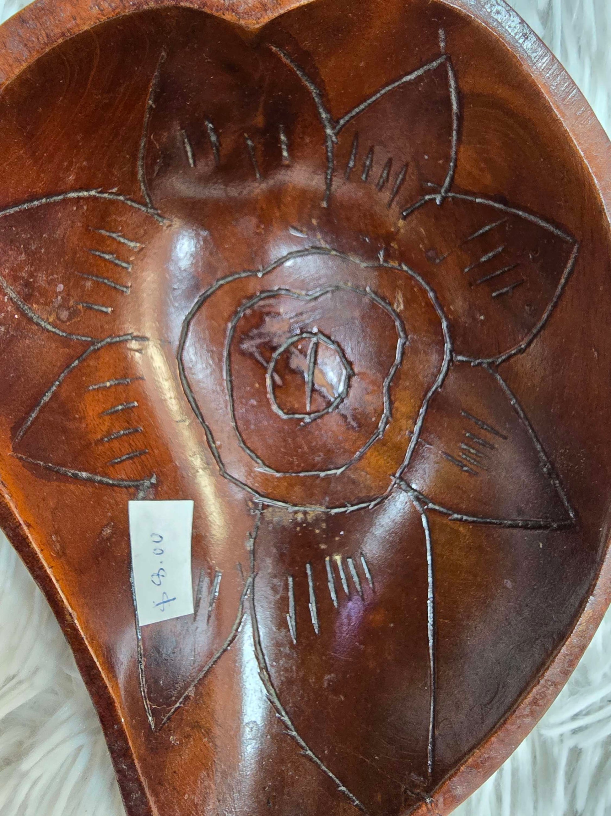 Hand carved wooden dish image 8
