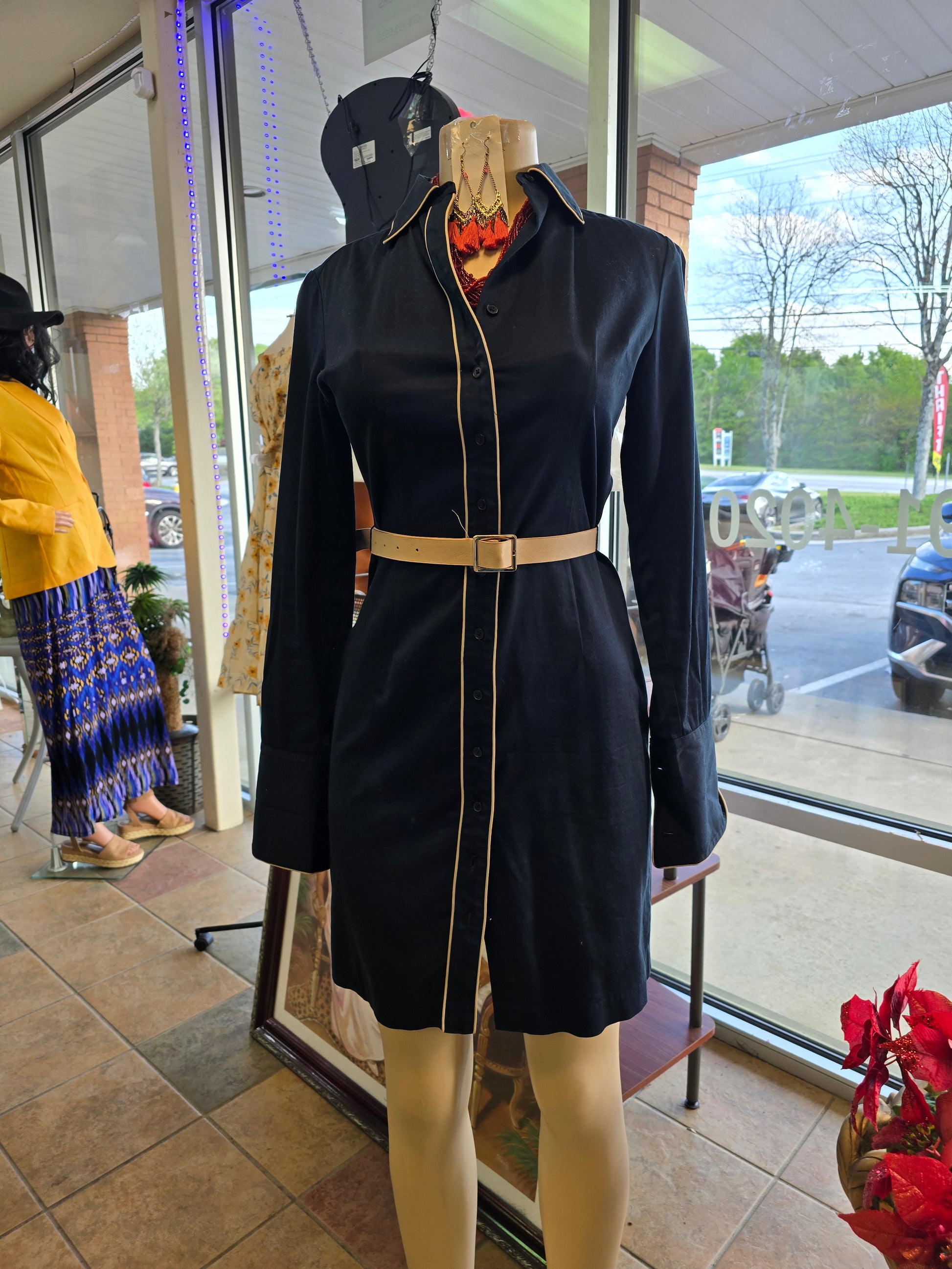 Express stretch shirt dress size 3/4 image 5