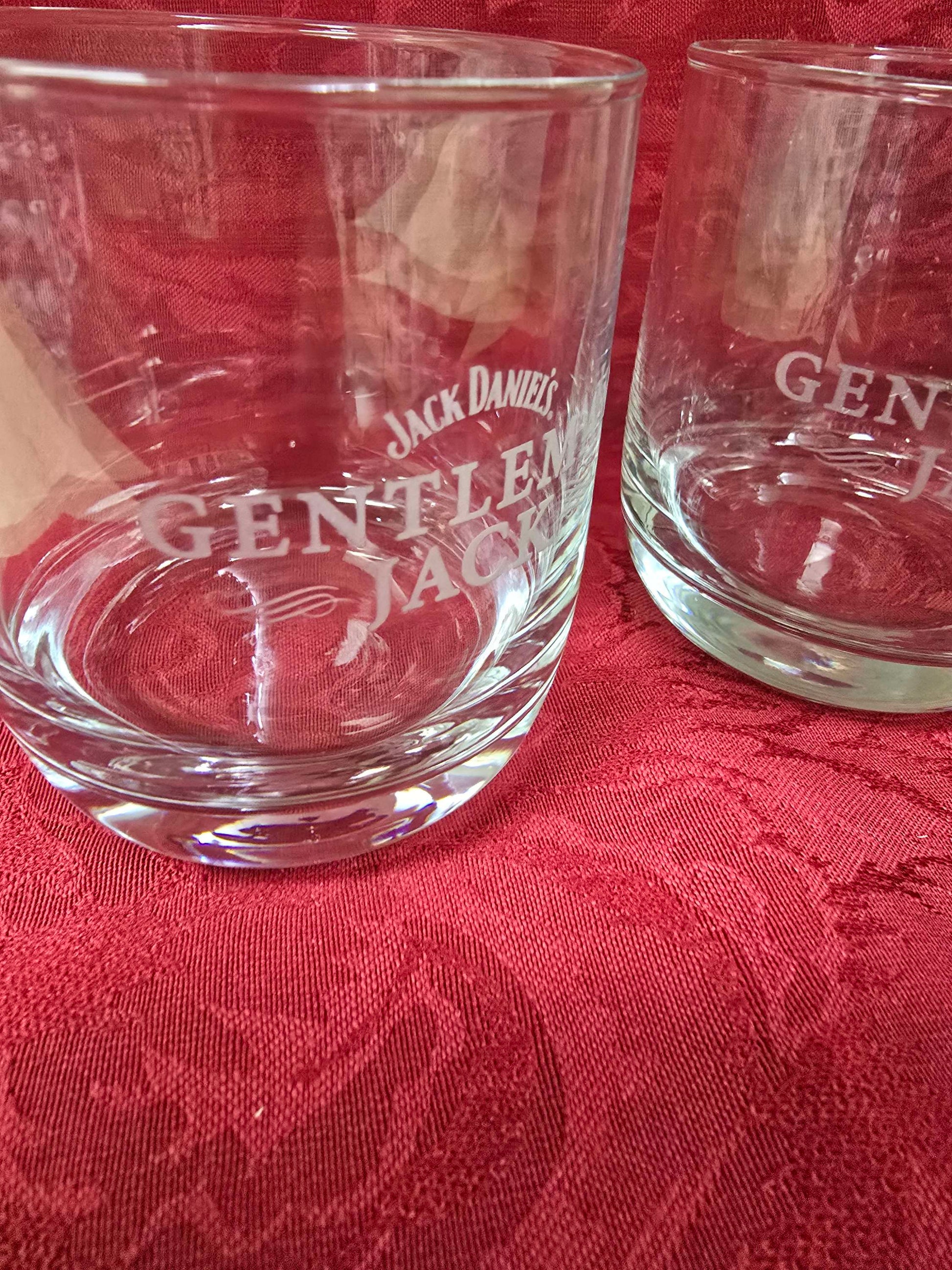 Pair Jack Daniel whiskey glass image 2