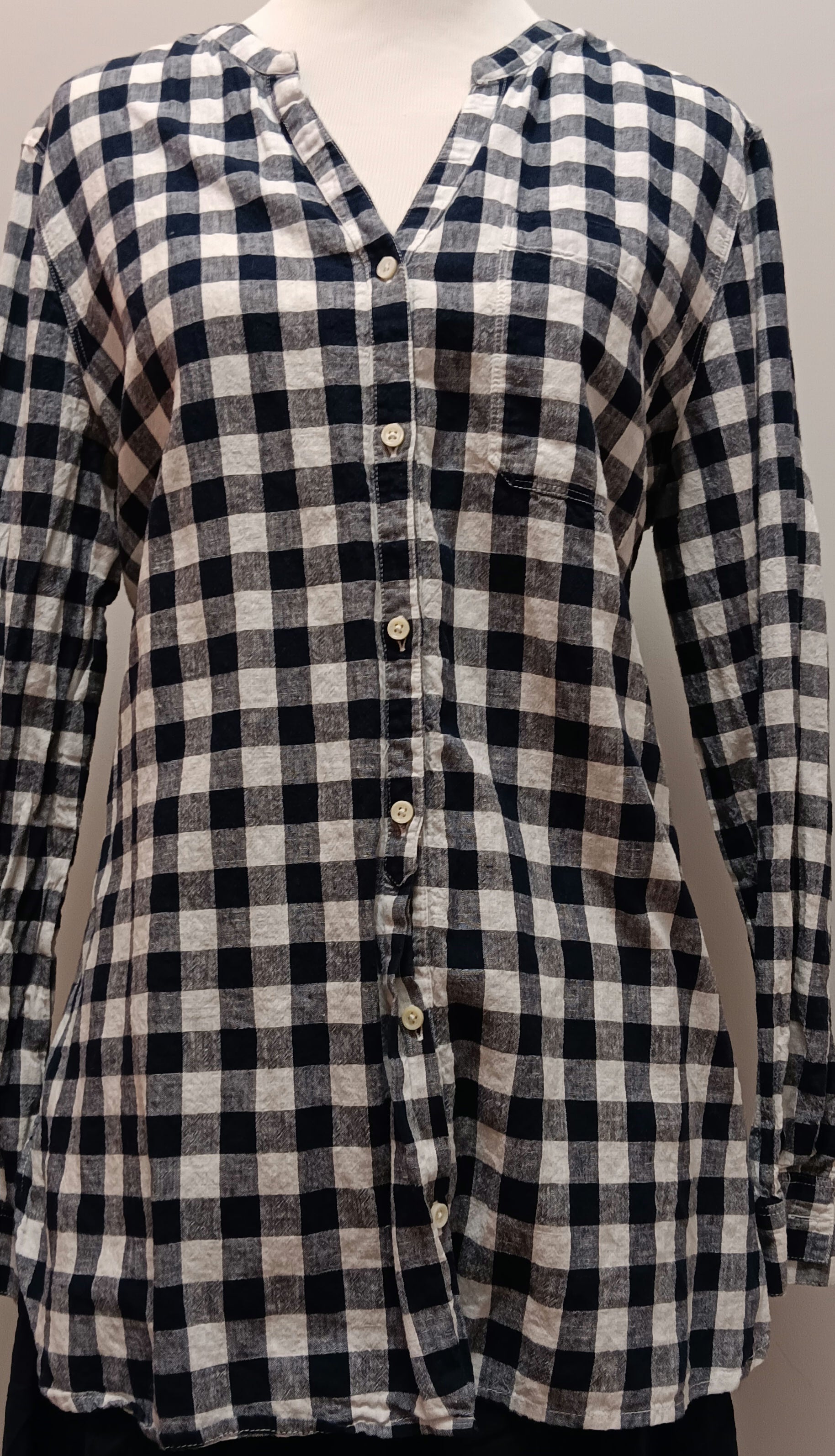 Old navy blue stripe tunic blouse size 1X image 5