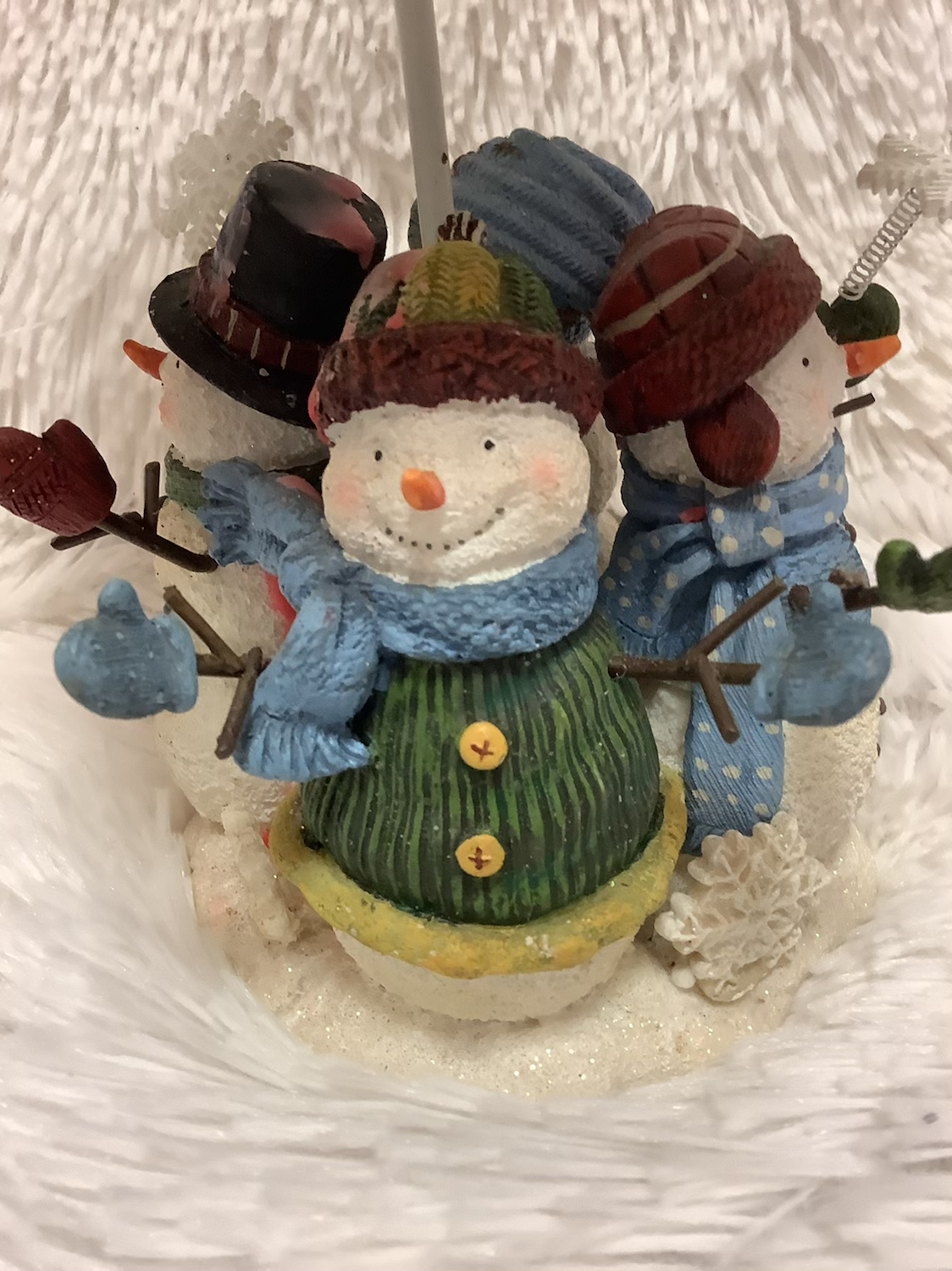 Christmas snowman candle holder image 2