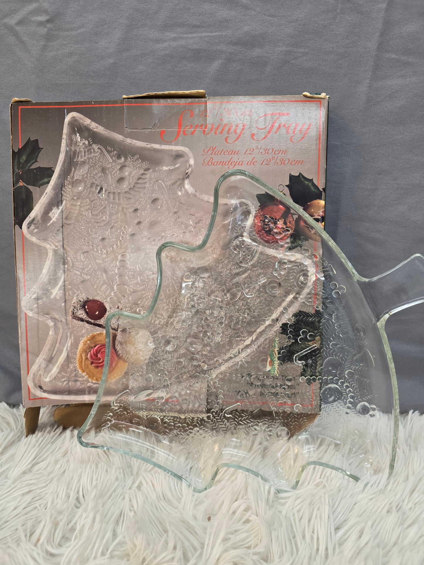 Christmas glass serving platter  image 4