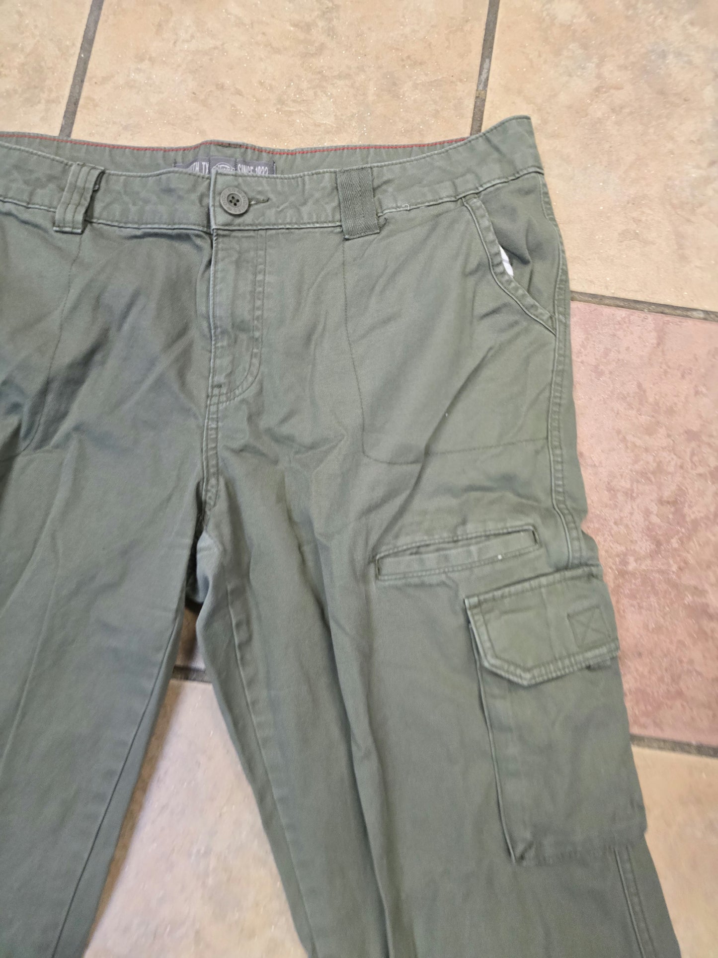 Dickies army green multi pocket pants 14R image 1