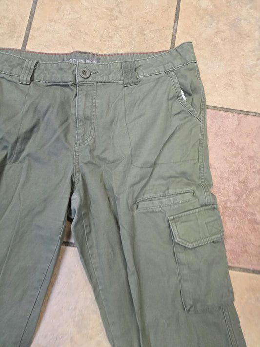 Dickies army green multi pocket pants 14R image 1