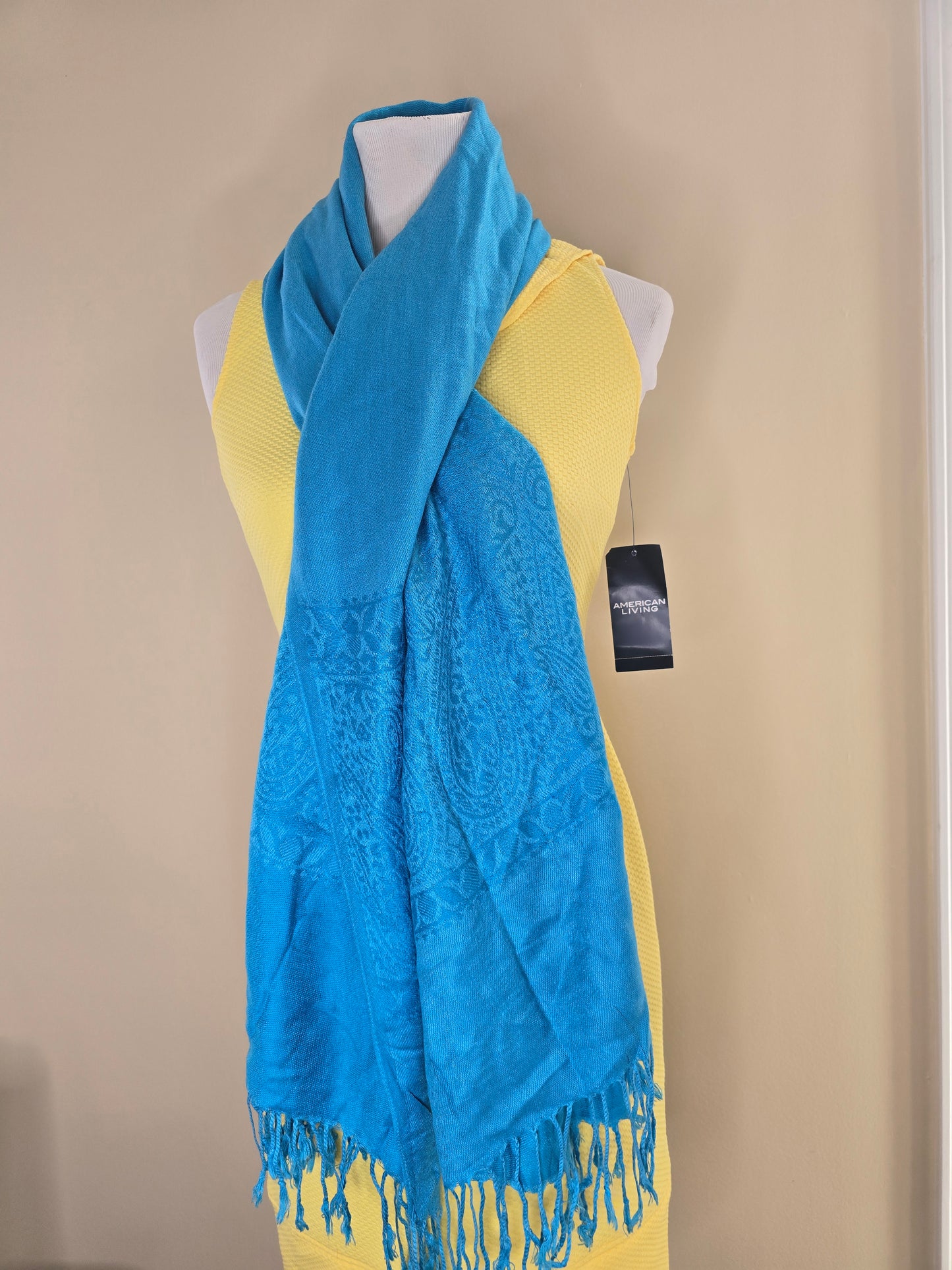 Blue scarf image 5