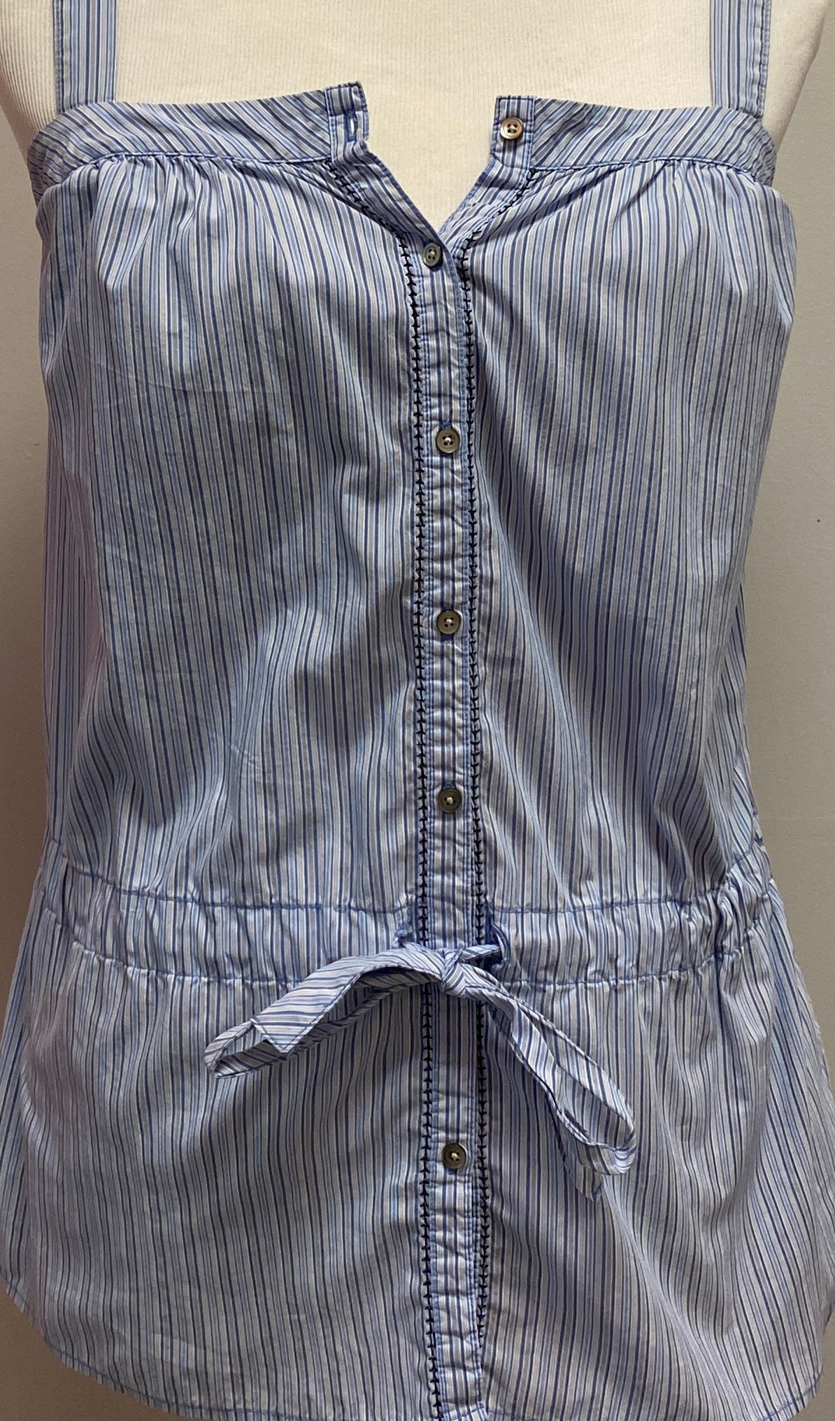 Calvin Klein  Blue striped Top (XS) image 3