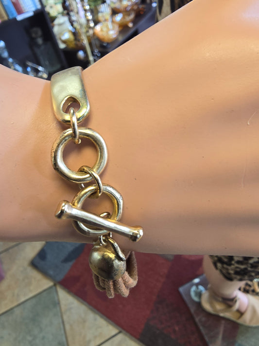 Metal and rope Boho bracelet  image 1