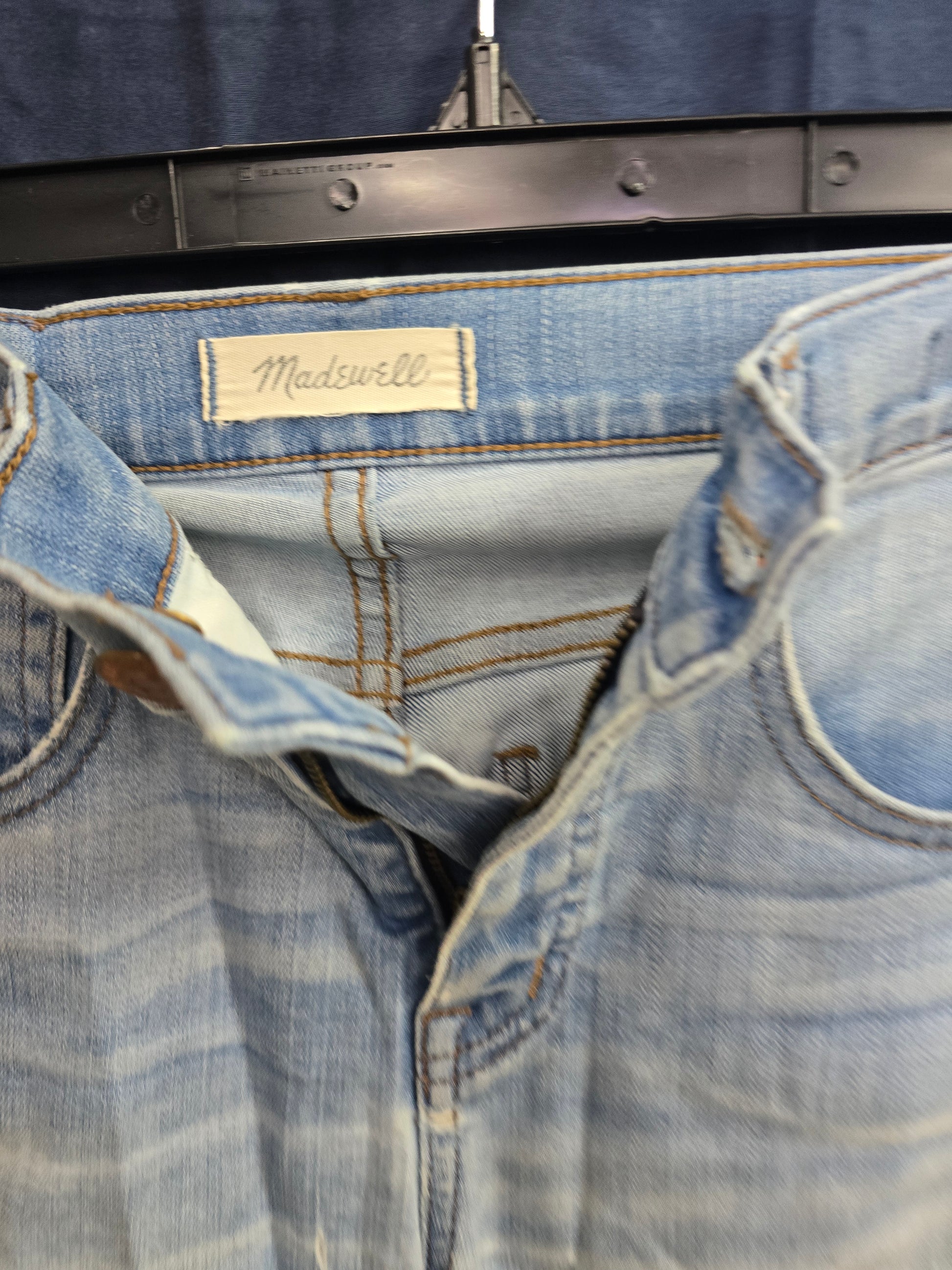 Madewell Cai Demi-Boot Cut Jeans Pants Raw Hem Size 25 Women image 4