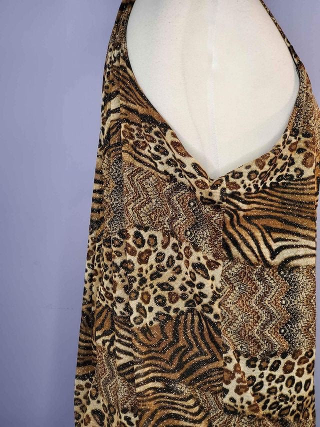 Dots Leopard print blouse 2x image 1