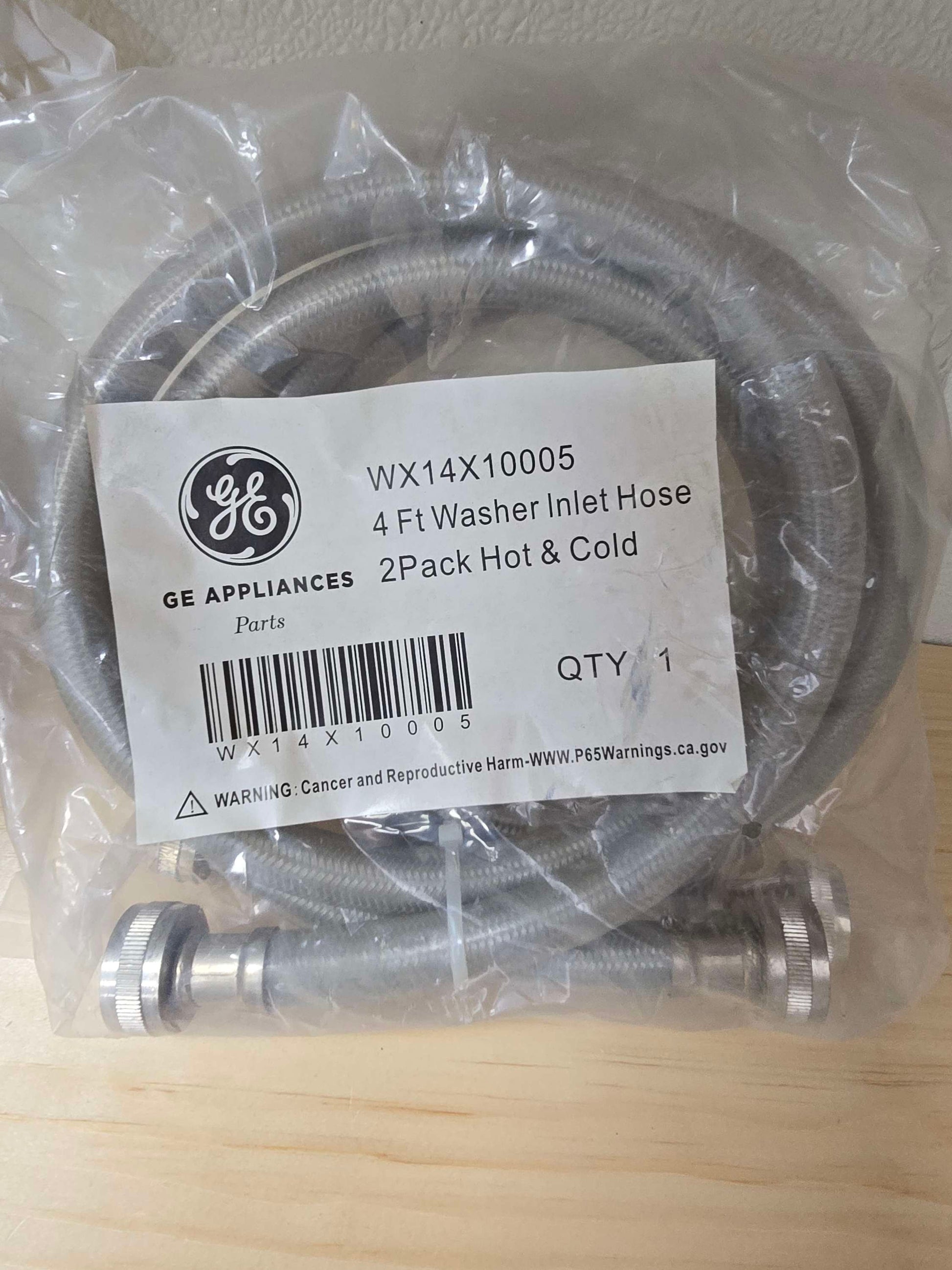 GE 4ft washer inlet hose hot and cold image 2