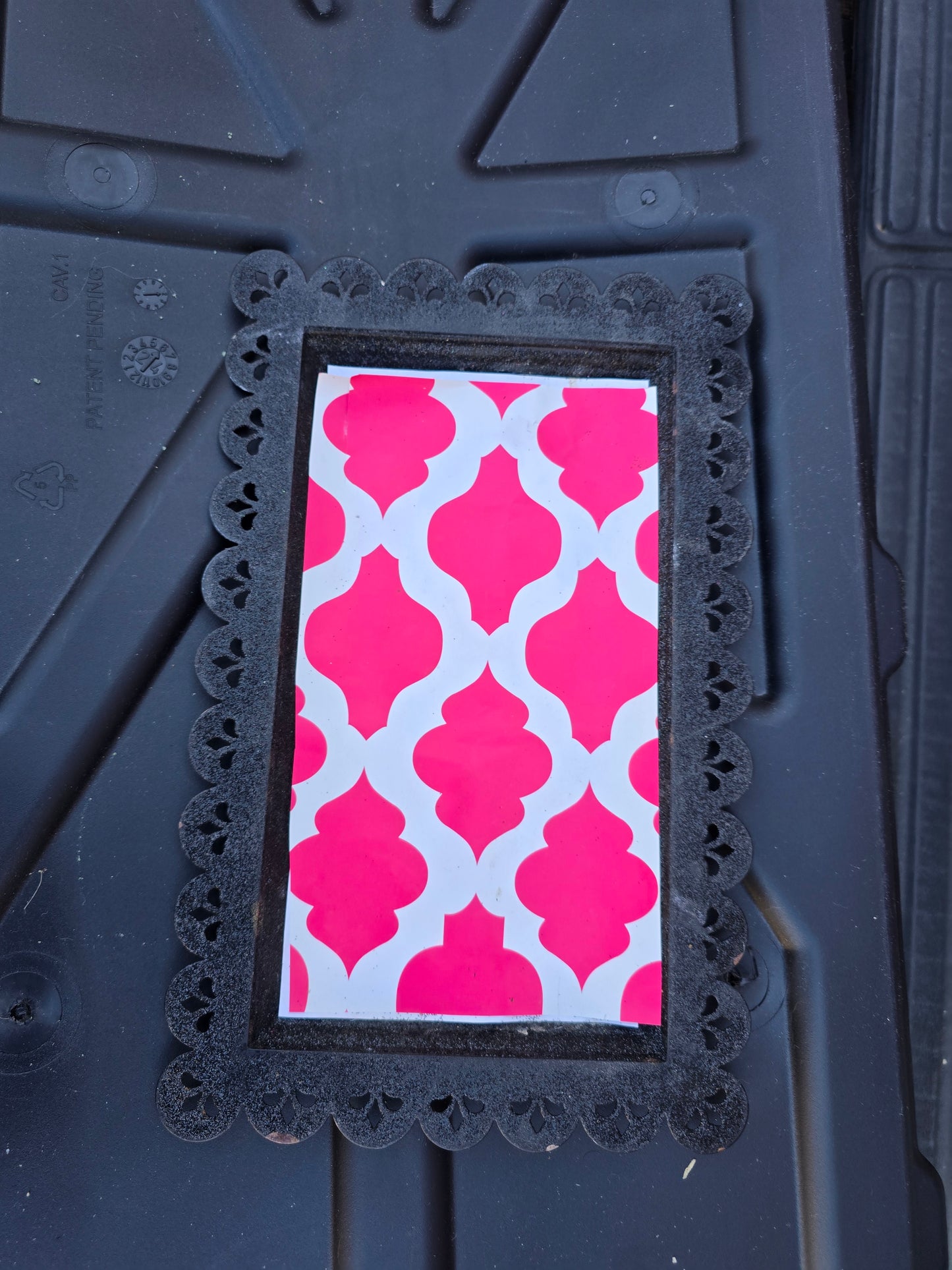 Decorative metal tray12x7.5 image 0