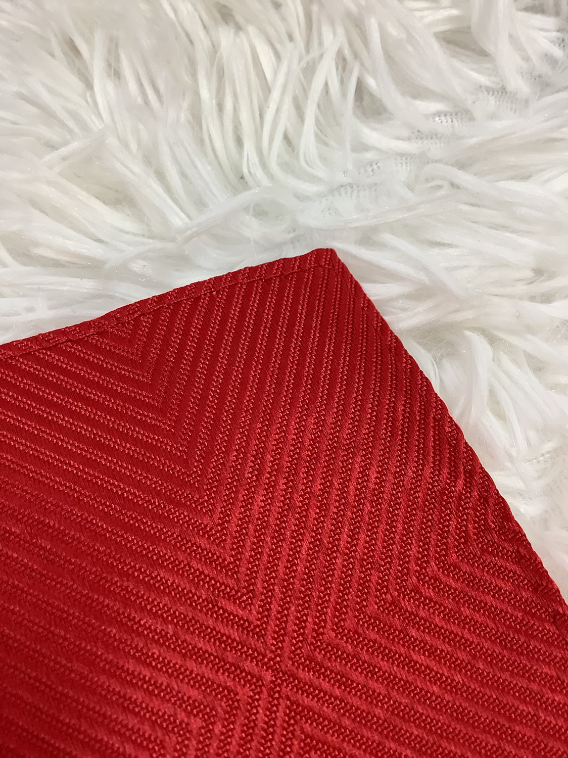 Red placemats set of 5 image 6
