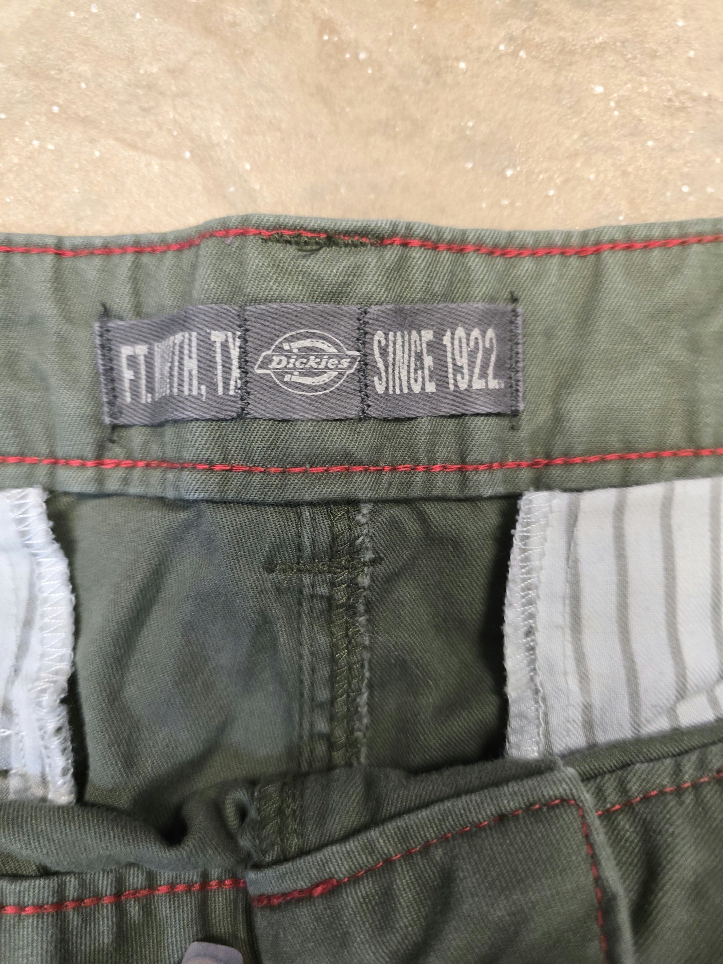 Dickies army green multi pocket pants 14R image 4